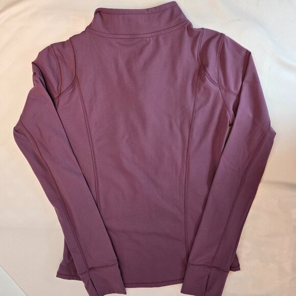 SUNZEL Women Lightweight Sports Running Workout Yoga Athletic Jacket Sz 8 Maroon - Picture 11 of 12